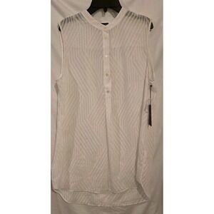 Vince Camuto Ivory flowy sleeveless blouse new with‎ tags size M